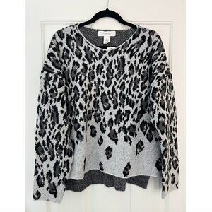 Never-worn Oversized Leopard-Print Sweater